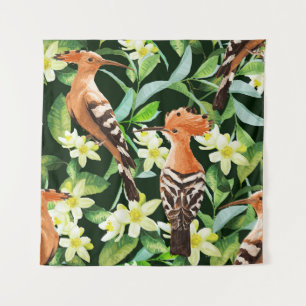Tenture Oiseaux exotiques : Tropical Vintage Print