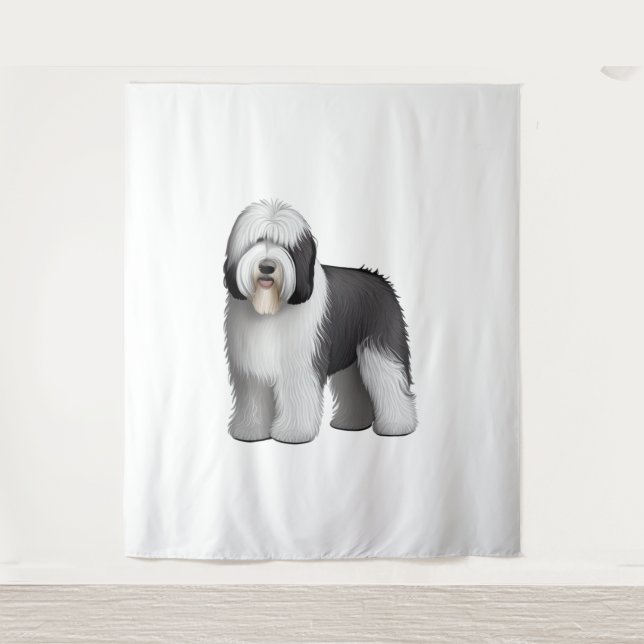 Tenture Old English Sheepdog 10 (Devant)