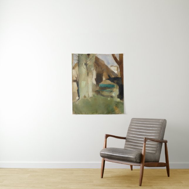 Tenture Ombre sur le mur, Helene Schjerfbeck (En situation)