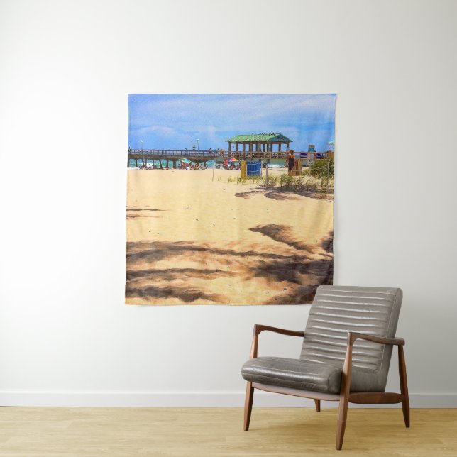 Tenture Ombres des palmiers (En situation)