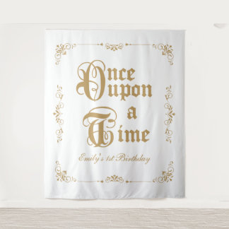 Tenture Once upon a time royal party photobooth backdrop