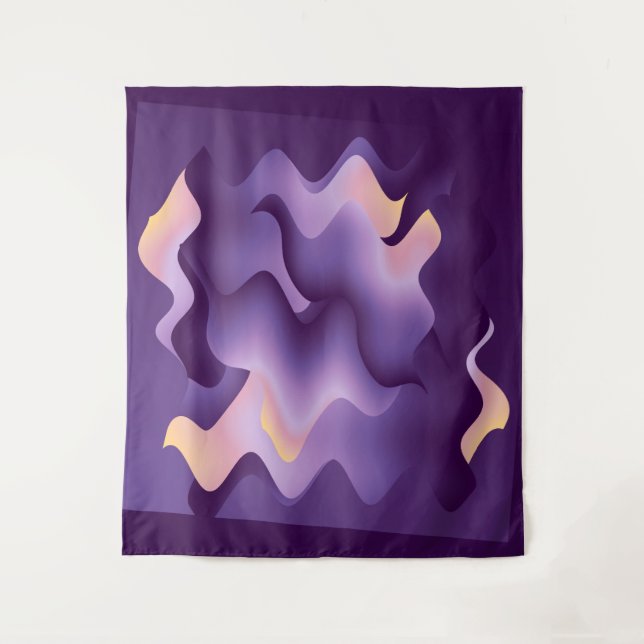 Tenture Ondes violettes (Devant)