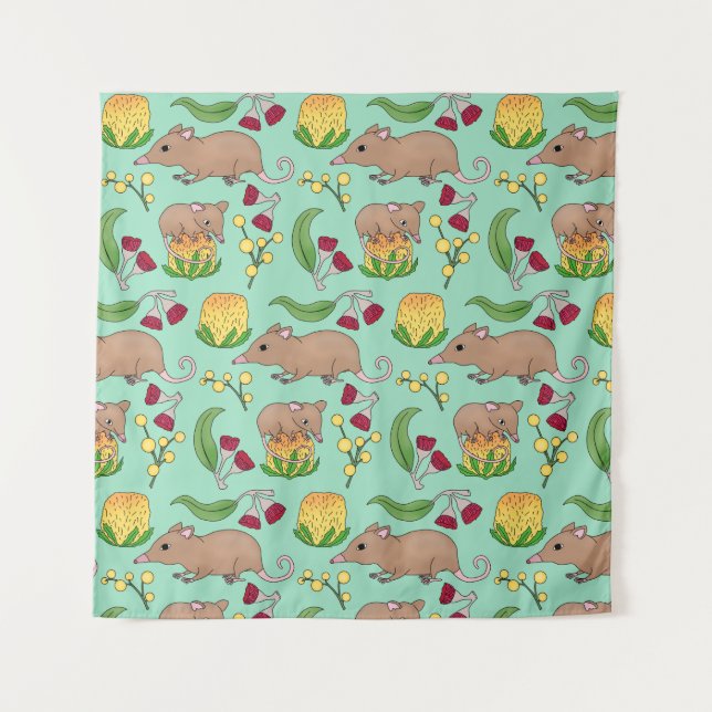 Tenture Opossum miel (Devant)