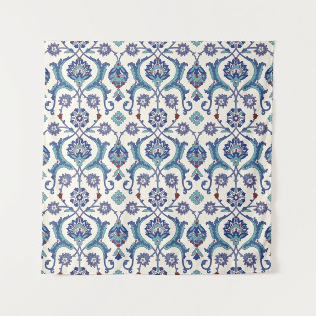 Tenture Ornement floral : Motif arabe traditionnel. (Devant)