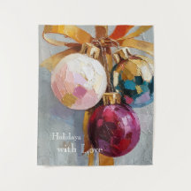 Ornements de Noël peints à l'Impasto Fêtes
