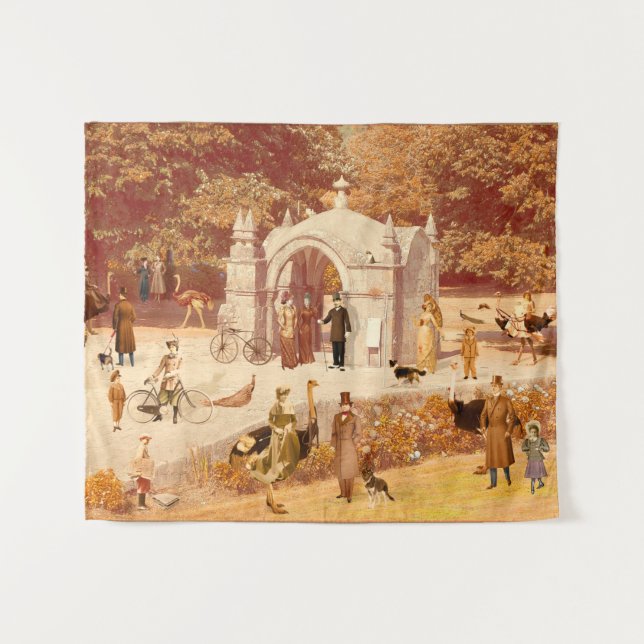 Tenture  Os Avestruzes de Ponte de Lima (Devant (Horizontal))