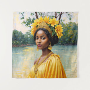 Tenture Oshun Déesse Africaine Orisha Art