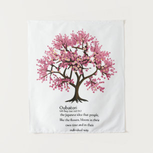 Tenture "Oubaitori" signifiant Couleur Personnalisée