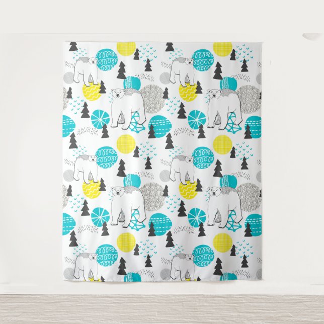 Tenture Ours polaire (Devant)