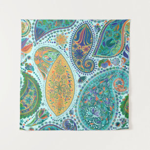 Tenture Paisley motif floral vintage motif ethnique sans c