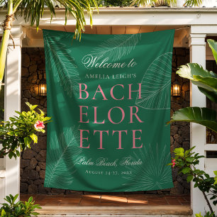 Tenture Palme Tropicale moderne colorée Feuille Bacheloret