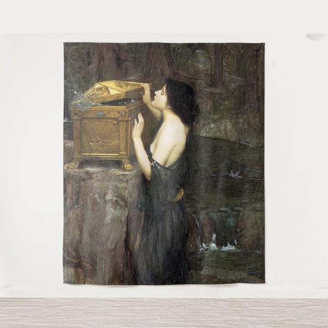 Tenture PaNDoRA, par John William Waterhouse, 1896 (Devant)