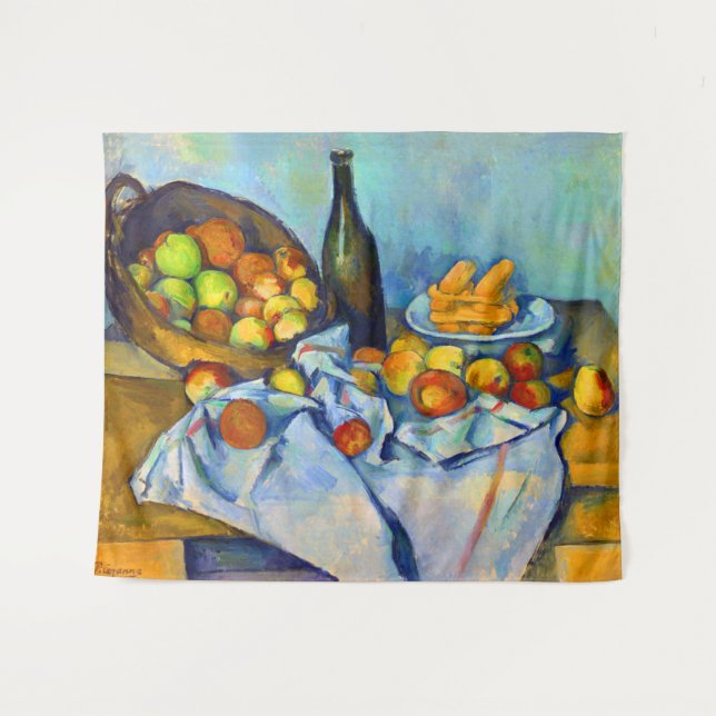 Tenture Panier de pommes par Cezanne (Devant (Horizontal))