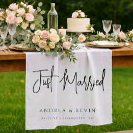 Tenture Panneau de Bienvenue Mariage Élégant Moderne