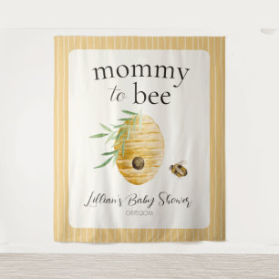 Tenture Panneau de Bienvenue pour la Baby Shower "Maman po