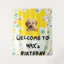 Panneau de bienvenue pour le premier anniversaire