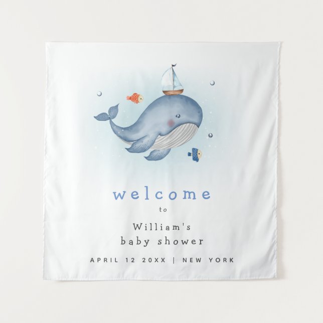 Tenture Panneau de bienvenue pour une baby shower Under Th (Devant)