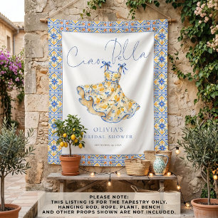 Tenture Panneau de tissu italien Ciao Bella pour Baby Show