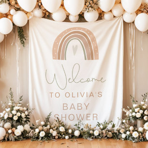 Tenture Panneaux de bienvenue Baby Shower GITA Pastel Rain