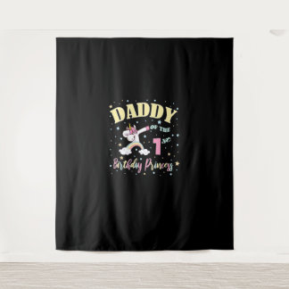 Tenture Papa de la princesse du 1er anniversaire - 1 an