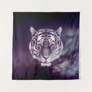 Tenture Papier peint Galaxy Tiger Face
