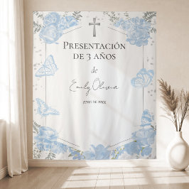 Tenture Papillons de fond Presentación 3 años