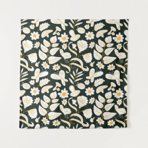 Tenture Papillons & Fleurs : Motif d'été Doodle.