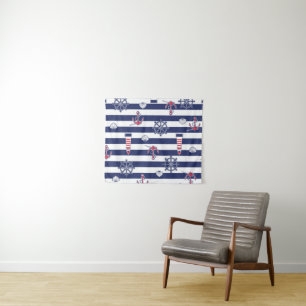 Tenture Par le motif de mer