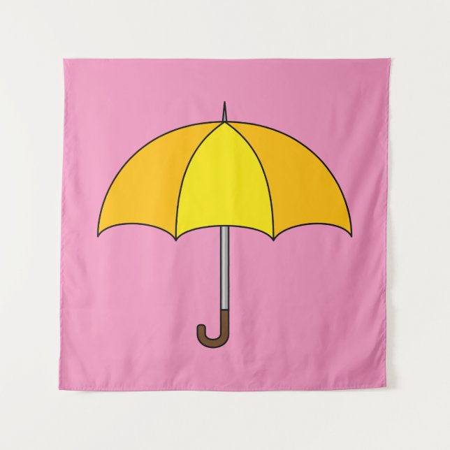 Tenture Parapluie Jaune (Devant)