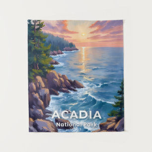 Tenture Parc national d'Acadia   Maine Peinture Art de voy