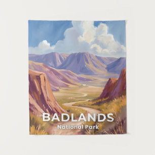 Tenture Parc national de Badlands Dakota du Sud Voyage Art