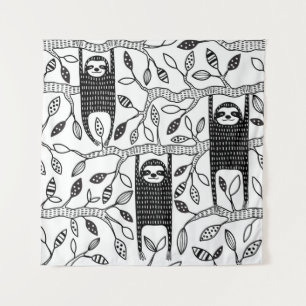 Tenture Parcelles réfrigérées : Motif animal mignon.