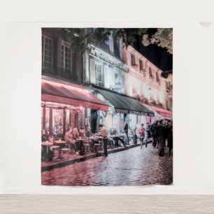 Tenture Paris Café Street  Arrière-plan de la peinture mur