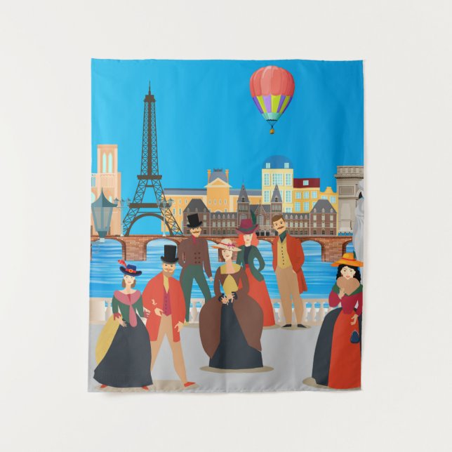 Tenture Paris victorien (Devant)