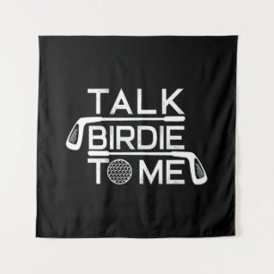 Tenture Parlez Birdie À Moi Drôle Golf Golfeur Golf