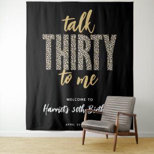 Tenture Parlez Trente à Moi ! Toile de fond photo pour 30e