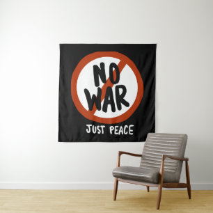 Tenture Pas de guerre juste la paix