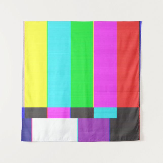 Tenture pas d'écran TV signal avec bruit (Devant)