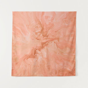 TENTURE PASTEL CORAL ABSTRACT ILLUSTRATION
