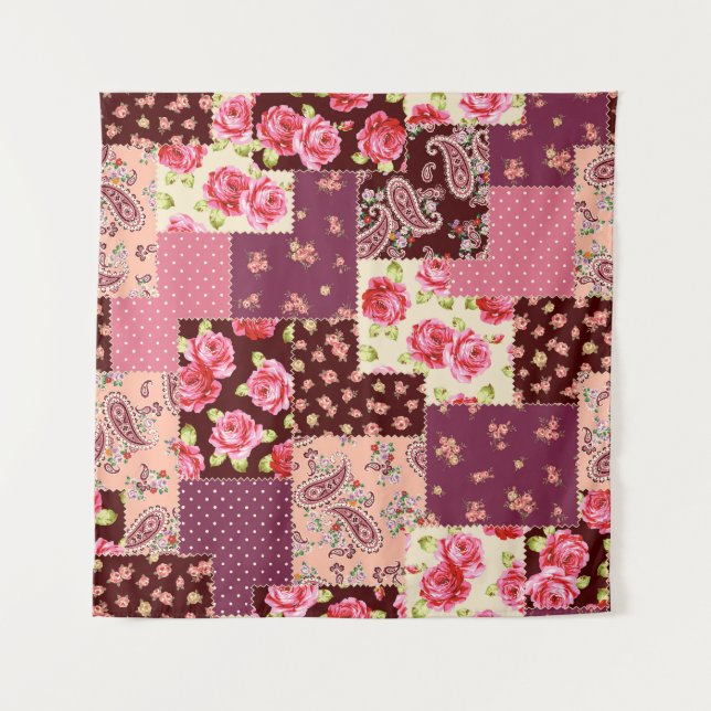 Tenture Patchwork mignon Motif (Devant)