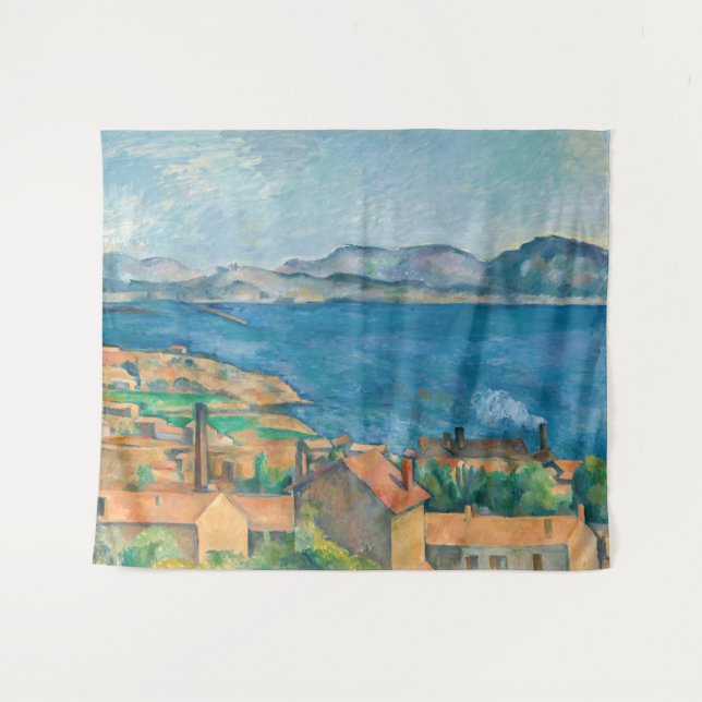 Tenture Paul Cezanne - Baie de Marseille, vue d'Estaque (Devant (Horizontal))