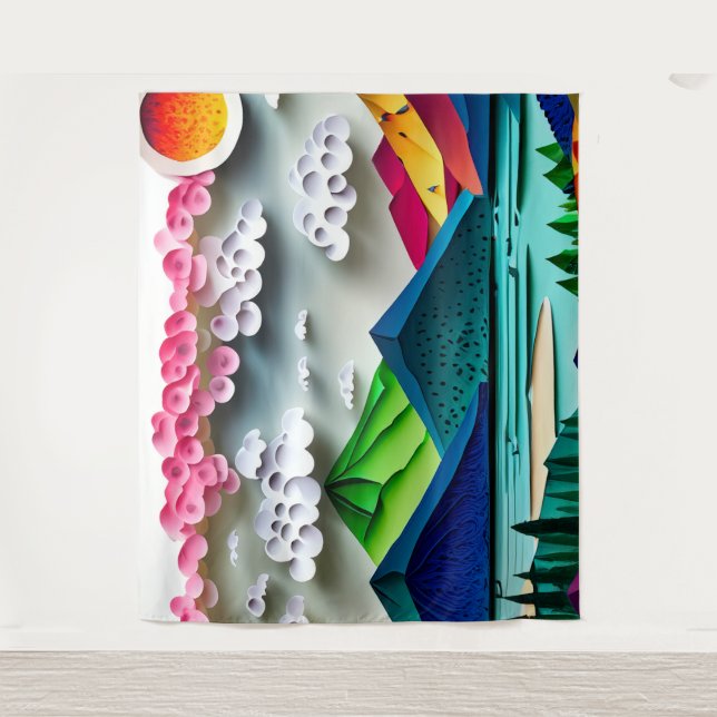 Tenture Paysage du papier (Devant)