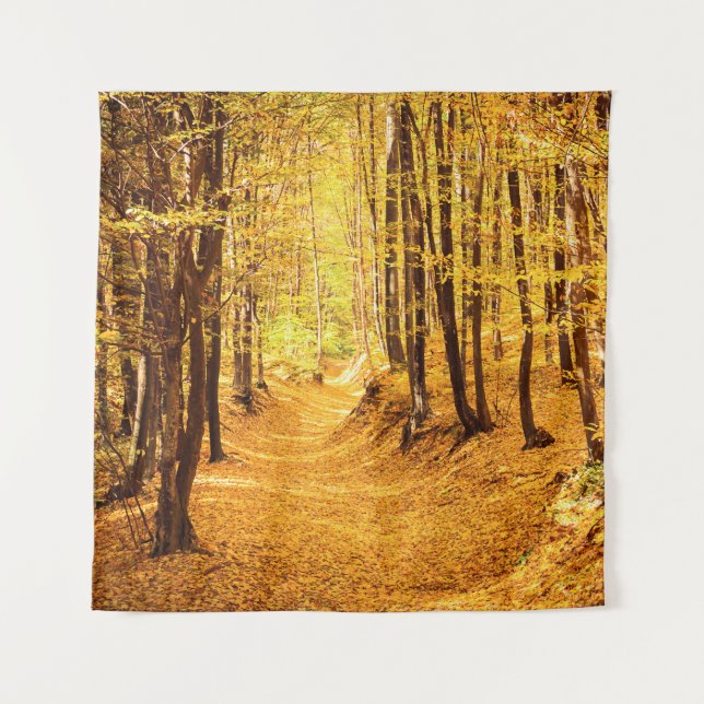 Tenture Paysage forestier d'automne (Devant)