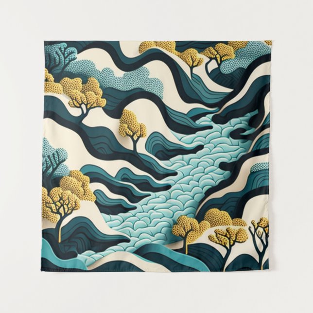 Tenture Paysage moderne (Devant)