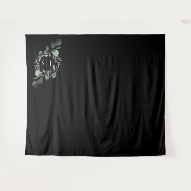 Tenture Paysage moderne Mariage noir arrière-plan photo (Devant (Horizontal))