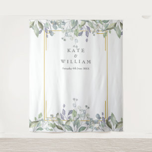 Tenture Paysage Sage Lilac Mariage Photo Booth fond