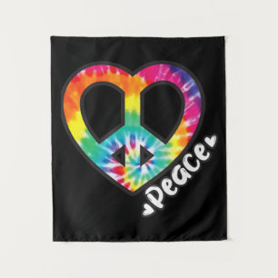 Tenture Peace Tie Dye Coeur Vintage Hippie Retro Super