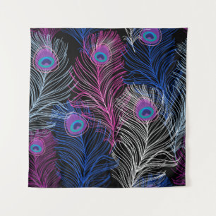 Tenture Peacock Feathk Dark : Gorgeous Design Vintage