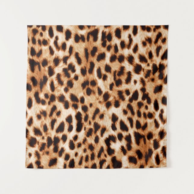 Tenture Peau animale : Motif tacheté par aquarelle. (Devant)
