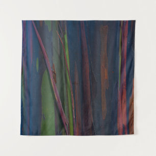 Tenture Peinture abstraite bleu vert et marron